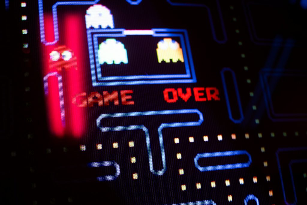 Game screen with GAME OVER